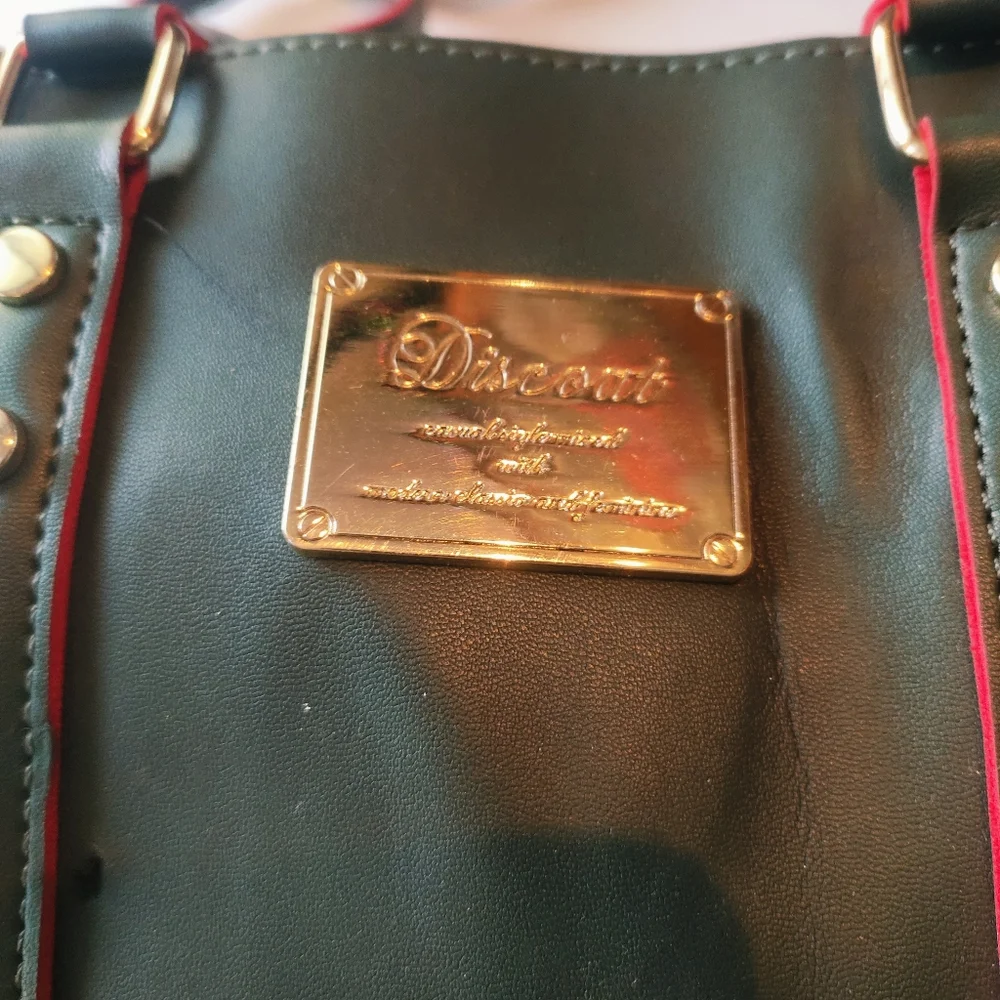 Authentic Discoat bag dark polo green colour heavy quality plus very unique look - Picture 7 of 12